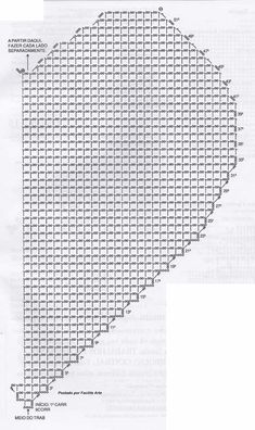 an image of a graph paper with numbers and lines on it in the shape of a triangle