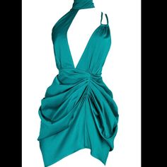 Emerald Green, Size 4, Back Zip Up, Enhances Your Body Chic Satin Mini Dress For Nighttime, Fitted Green Dress For Night, Satin Halter Neck Mini Dress For Club, Green Satin Club Dress, Green Satin Dress For Club, Fitted Mini Dress For Summer Nights, Green Halter Neck Mini Dress For Night Out, Fitted Flirty Mini Dress For Night, Fitted V-neck Mini Dress For Night