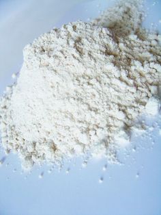 a pile of white powder sitting on top of a table