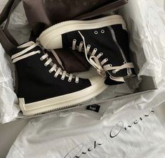 Rick Owens Shoes, Bday Wishlist, Shoe Designs, Trendy Shoes Sneakers, Rick Owens Drkshdw