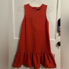 Dropwaist Dress In Wonderful Condition! Love But Sadly Just Never Worn. Topshop Dresses, 4 Dresses, Dropwaist Dress, Drop Waist, Color Orange, Colorful Dresses, Topshop, Size 4, Womens Dresses