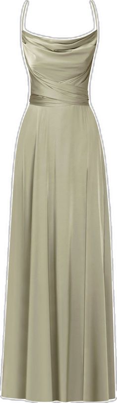 Elegant Green A-line Maxi Skirt, Elegant Khaki Skirt, Elegant Solid Color Split Dress, Green Elegant A-line Maxi Skirt, Elegant Maxi Skirt With Side Slits, Elegant Solid Color Maxi Dress With Split, Elegant Split Maxi Dress, Elegant Split Maxi Skirt For Summer, Elegant Summer Maxi Skirt With Split