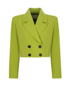 GREEN CROPPED BLAZER (lime shade) Matching waistcoat & trousers available to complete the outfit Italian lining button fastening Four-button cuffs Fitted Cropped Jacket With Double-breasted Button, Tailored Cropped Blazer With Buttons, Spring Green Double-breasted Blazer, Green Semi-formal Outerwear With Double Button Closure, Green Notch Lapel Blazer With Double-breasted Buttons, Green Double-breasted Blazer For Work, Green Double-breasted Blazer With Notch Lapel, Spring Green Blazer With Double Button Closure, Green Tailored Double-breasted Blazer