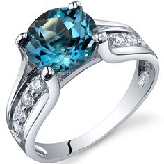 Peora.com - 2.25 cts Round Cut London Blue Topaz Sterling Silver Ring SR10234, $39.99 (http://www.peora.com/solitaire-style-2-25-carats-london-blue-topaz-ring-in-sterling-silver-available-in-sizes-5-thru-9-style-sr10234/) Sapphire Solitaire Ring, Sapphire Solitaire, Pink Sapphire Ring, London Blue Topaz Ring, Sterling Silver Engagement Rings, Cubic Zirconia Rings, Silver Engagement Rings, Green Amethyst, American Jewelry