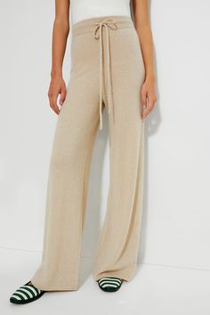 Sandstone Cashmere Jane Pant | Tuckernuck Relaxed Fit Cashmere Pants For Loungewear, Elegant Wide-leg Sweatpants For Loungewear, Cozy Cashmere Lounge Bottoms, Relaxed Fit Cashmere Bottoms For Loungewear, Beige Cashmere Bottoms For Loungewear, Cashmere Wide Leg Loungewear Pants, Wide Leg Cashmere Lounge Pants, Neutral Wide-leg Loungewear Pants, Wide Leg Cashmere Pants For Loungewear