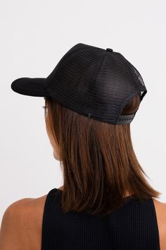 Get ready to charm everyone with our Premium Monochromatic Charm Truckers Hat 🧢! Made with the highest quality materials, this hat is both stylish and comfortable. Show off your unique style while protecting yourself from the sun. Be the envy of all your friends with this must-have accessory. #lovemyleto 100% Polyester Imported Black Breathable Sun Hat With Short Brim, Black Brimmed Breathable Hat, Black Breathable Sun Hat For Vacation, Casual Black Breathable Sun Hat, Black Breathable Adjustable Sun Hat, Adjustable Black Breathable Sun Hat, Summer Breathable Baseball Cap With Flat Brim, Casual Black Hat With Uv Protection, Casual Hat With Mesh Back And Curved Brim