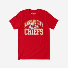 Kansas City Chiefs Arched Wordmark T-Shirt FOCO Red S - FOCO.com Kids Chiefs Shirts, Sports Fan T-shirt In Team Colors, Cheifs Superbowl Shirts, Sports Fan T-shirt With Short Sleeves, University Red T-shirt With Team Name For Fans, Crew Neck T-shirt For Fan Events, Jersey T-shirt With Team Name For Fan Merchandise, Red Graphic Print T-shirt For Fan Events, Sports Event Jersey T-shirt With Team Logo