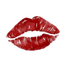 a red lipstick with the words kiss on it's side and an image of a woman's mouth