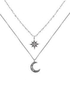 PRICES MAY VARY. GOTHIC BOHO LAYERED STAR AND MOON NECKLACE: A layered star and moon necklace is a stunning and versatile accessory that can be worn on any occasion, from casual outings to formal events. The star symbolizes hope, guidance, and illumination, while the moon represents intuition, creativity, and femininity. Wearing a layered star and moon necklace can convey a sense of mystery, enchantment, and connection to the cosmos. MATERIALS: Meticulously crafted from high-quality copper SIZE Amazon Necklace, New Year Jewelry, Moon And Star Pendant, Gothic Boho, Moon And Star Necklace, Star And Moon Necklace, Necklace Gothic, Necklace Moon, Gothic Necklace