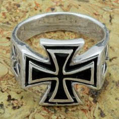 "Jewelry Attributes Material 100% 925 Sterling Silver Marked Stamped 925 Ring Fase Height 18 mm / 0.85 in Ring Fase Width 18 mm / 0.85 in Weight Approximately 11 grams Additional Finish Hand Polishing Density Solid Brand BELDIAMO Who uses the Maltese Cross? Christian countries used the cross as the main symbol of decorations awarded to those who served the nation. The Maltese cross, used as an identifying insignia on the habit of the Knights of Malta, was for the purpose of identifying themselve Black Symbolic Sterling Silver Jewelry, Black Sterling Silver Symbolic Jewelry, Symbolic Black Rings With Oxidized Finish, Hallmarked Black Sterling Silver Rings, Classic Black Rings With Oxidized Finish, Sterling Silver Rings With Black Enamel, Knights Of Malta, Celtic Knot Bracelet, Templar Cross