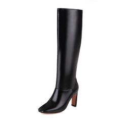 • Heel Type: Square Heel• Shaft Material: Polyurethane• Season: Winter, Autumn, Sprint• Upper Material: Polyurethane• Boot Height: Knee-High• Fashion Element: Sewing• Lining Material: Synthetic• Toe Shape: Square Toe• Insole Material: Bonded Leather• Outsole Material: Rubber• Closure Type: Slip-On• Fit: Fits true to size, take your normal size• Shaft Height: 15 in• Boot Opening: 14 in• Heel Height: 4 in• Weight: 14 oz • Item # A-FHJ2149• Width Options: B - Medium• Import Product• Shipping Worldw Winter Knee High Boots, Plus Size Boots, Knee High Boots Winter, Knight Boots, Womens Knee High Boots, Thick Heels, Boots Women, Boots For Women, Boots Shoes