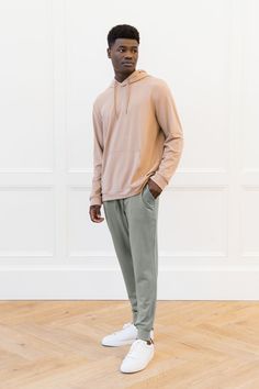 Our irresistibly soft Men’s Bamboo Joggers have all the coziness of pajamas woven into a stylish silhouette you can wear just about anywhere. Made with viscose from bamboo and a zippered back pocket, these men's bamboo sweatpants will be your softest all-season staple wardrobe whether you’re staying in or stepping out. Staple Wardrobe, Soft Joggers, Bamboo Pajamas, Best Pajamas, Cozy Loungewear, Perfect Pant, Soft Clothes, Back Women, Mens Joggers