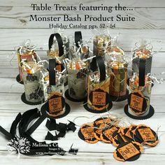 table treats featuring the monster bash product suite