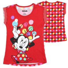 Disney Minnie Mouse Toddler T-Shirt Boutique Item Brand New With Tags Officially Licensed And Authentic Material Composition: 59% Cotton, 41% Polyester Color: Red Various Sizes Available: 2t, 3t, 4t, 5t Very Fun And Vibrant Print Minnie Mouse Tshirt Amazing Eye-Catching And Unique Colorful Polka Dot Back Design Super Soft And Comfortable Tags: Children's Clothes Clothing Kids Toddlers Tee Tees Tshirt Top Tops Shirt Cute Disneyland Mickey Mouse Clubhouse Bow Polka Dots Disneyland Gift Ideas Vacay Fun Pink Minnie Mouse Top, Multicolor Hello Kitty Print Short Sleeve Tops, Cute Minnie Mouse T-shirt For Summer, Disney Minnie Mouse Summer Tops, Playful Red T-shirt With Cartoon Print, Playful Minnie Mouse Cotton T-shirt, Playful Mickey Mouse Tops For Summer, Playful Summer Tops With Mickey Mouse, Playful Cotton T-shirt With Minnie Mouse