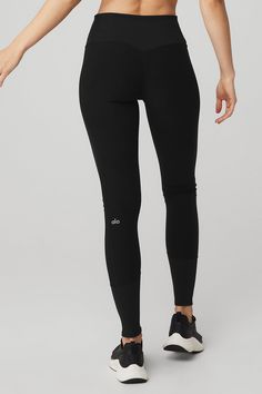 Cut from our softest performance fabric to date, the High-Waist Alosoft Lounge Legging is seriously comfy & so on-point for practice & beyond. Ribbed details at the waistband & cuffs and a sweet, contouring back seam for added lift give this forever-fave status. Throw on your fave Alo coverup or make it a full look with a super-soft Alosoft bra look. Super-velvety performance Alosoft with back contouring On-trend high waist & cool ribbed details Designed & uniquely fit to flatter every size Wear Alo Leggings, Fitness Attire, Womens Onesie, Alo Yoga Leggings, Brand Clothes, Tank Top Bras, Womens Capris, Birthday Wishlist, Mens Sweatpants