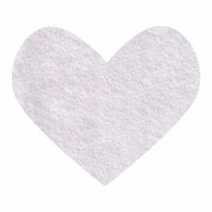 a white paper heart on a white background