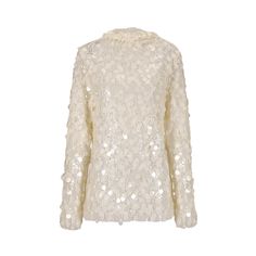 Main fabric composition: polyester fiber (polyester) Elegant Sequined Tops For Winter, Elegant Sequined Winter Tops, Elegant Winter Sequin Tops, Elegant Winter Tops With Sequins, Chic Embellished Winter Tops, Elegant Embellished Winter Tops, Stand Collar Top, Collar Top, Stand Collar