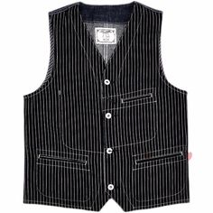 Men's Striped Vest Selvedge Denim Vest Slim Waistcoat Vintage Casual Coat Blue note: Size:M shoulder 33cm/13" bust 94cm/37" length 56cm/22.1"            L shoulder 35cm/13.8" bust 98cm/8.6" length 57cm/22.5"             XL shoulder 36cm/14.2" bust 102cm/40.2" length 58cm/22.9"        2XL shoulder 38cm/15" bust 106cm/41.7" length 60cm/23.6"              3XL shoulder 39cm/15.4" bust 112cm/44.1" length 62cm/24.4"     1.Please allow 0-1cm errors due to manual measurement. 2.Item color displayed in photos may be showing slightly different on your computer monitor since monitors are not calibrated same. 3.If you have any questions about the product, please contact us, we will patiently answer for you! Shipping Worldwide Shipping!   Payment Policy Safe and secure payment with Payonner!   Return P Jeans Waistcoat, Corduroy Vest, Striped Vest, Workwear Casual, Sleeveless Coat, Striped Vests, Vests Mens, Striped Jeans, Selvedge Denim