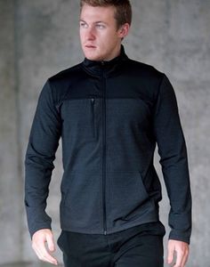 Four-way Stretch Hybrid Jacket Midweight Athleisure Track Jacket For Sports, Urban Fitted Activewear For Workout, Moisture-wicking Recycled Polyester Outerwear For Sports, Fall Techwear Activewear For Sports, Urban Moisture-wicking Activewear For Fall, Functional Track Jacket With 4-way Stretch And Moisture-wicking, Fitted Functional Track Jacket For Streetwear, Functional Fitted Outerwear For Running, Fitted Moisture-wicking Outerwear For Streetwear