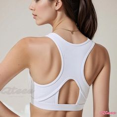 Qteee - Padded Shock-absorbing Sports Bra Vest for Enhanced Support, Stability, and Moisture-wicking during Running, Fitness, and Yoga Running Sports Bra, Running Fitness, Active Lifestyle, Physical Activities, Quick Dry, Moisture Wicking, High Performance, Sports Bra, Active Wear