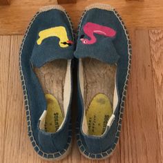 I Was About To Say Brand New But Then I Saw The Bottom And Remember Wearing Them Once Perhaps? Fabulous Condition As Pictured, Fits Small, I’m A 5 In Keds And Minnetonkas And A 6 In Soludos. Extremely Comfy You Will Love It! Comfortable Blue Espadrilles With Round Toe, Comfortable Blue Slip-on Espadrilles, Blue Casual Espadrilles With Round Toe, Trendy Blue Round Toe Espadrilles, Blue Comfortable Espadrilles For Summer, Trendy Blue Espadrilles For Spring, Comfortable Blue Espadrilles For Spring, Blue Casual Espadrilles For The Beach, Yellow Slip-on Espadrilles For Beach