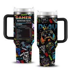 an image of a game controller travel mug