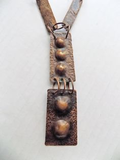 "I have owned this necklace since the 70's, and I am convinced it is a hand made artist studio piece. It reminds me of the late beatnik, early hippy art pieces I wore myself, over a black turtleneck, back in the day. The links are easy to bend by hand, if you want them to look all the same, but I like the mish mash look of this, and always got a lot of compliments when I wore it. Some call it Brutalist, and some say it is MCM. No signature or markings. Just a great statement piece! One of a kind Contemporary Handmade Necklace, Brutalist Pendant Necklace For Gift, Collectible Modernist Pendant Necklace, Modern Electroformed Metal Jewelry, Artistic Metal Jewelry With Large Pendant, Contemporary Metal Necklace For Gift, Modernist Metal Jewelry With Large Pendant, Unique Metal Necklace With Rectangular Pendant, Handmade Contemporary Metal Necklaces