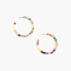 J.Crew Factory: Tortoise hoop earrings Spring Hoop Earrings As Gift, Spring Small Hoop Earrings For Pierced Ears, Spring Small Hoop Earrings, Small Hoop Jewelry For Spring Gift, Spring Gift Jewelry: Small Hoop, Trendy Circle Hoop Earrings For Gift, Trendy Round Hoop Earrings As Gift, Trendy Circle Hoop Earrings As Gift, Chic Hoop Earrings With Ear Wire