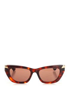 Brown tortoiseshell sunglasses from Alexander McQueen. Tortoise Shell Sunglasses, Glasses Accessories, British Design, Tortoise Shell, Luxury Boutique, Women Collection, Alexander, Alexander Mcqueen, Color Splash