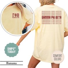 the back of a woman's shirt that says, banana paa beta