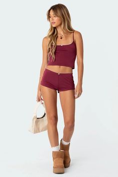 PRODUCT INFO Micro shorts Mini bow detail Cotton, Polyester Model wears size S Model height is 5'6 Item care: Wash with similar color Visionary Fashion, Micro Shorts, Mini Bow, Cute Pajamas, Swimwear Dress, Bow Detail, S Models, Model Height, Summer Wardrobe