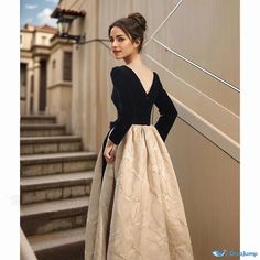 Orcajump - Classy Velvet Black Long Sleeve Evening Dress Suitable for any Occasion Velvet Gown Evening Dresses Long Sleeve, Velvet Gown Evening Dresses, Black Long Sleeve Evening Dress, Long Sleeve Black Evening Dress, Evening Dresses Long Sleeve, Long Sleeve Evening Dress, Outfits Woman, Princess Skirt, Velvet Gown