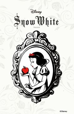 the snow white movie poster with an apple