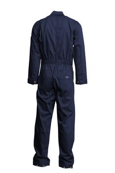 CVFRD7NY Description LAPCO FR deluxe coveralls are hard to beat with high-quality construction, premium fabric, and deluxe features to keep you comfortable and safe. Lightweight, durable fabric. Triple-needle stitching on the seams. Sewn with Nomex® thread. Covered brass zippers with Nomex® tape. Covered metal snaps on the placket. Covered metal snaps on the wrist and leg cuffs. Elastic at the back of the waist. Pencil pockets on the left arm and left chest. Two zippered chest pockets. Right bac Cotton Overalls For Workwear, Solid Cotton Overalls For Workwear, Long Sleeve Overalls With Side Pockets For Work, Long Sleeve Cotton Utility Overalls, Cotton Long Sleeve Utility Overalls, Mens Coveralls, Boiler Suit, Bib Overalls, Leg Cuffs