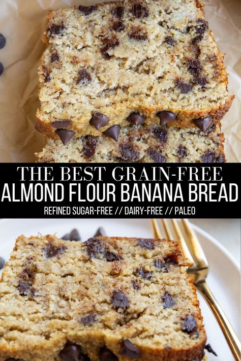 almond flour banana bread Paleo Banana Bread Almond Flour, Banana Bread Recipe With Almond Flour, Almond Banana Bread Recipe, Grain Free Banana Bread, Almond Flour Banana Recipes, Banana Bread Almond Flour Recipe, Healthy Banana Bread Almond Flour, Banana Bread Recipe Almond Flour, Almond Flour Banana Bread Recipe