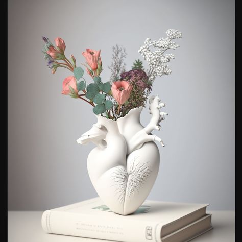 This is a 3D Model of mine of a Anatomical Flower Pot inspired by https://amzn.to/40d0rcZ Model Of Heart, Love In Bloom, Heart Vase, In Bloom, Flower Pot, Home Kitchen, Flower Pots, Vase, Flowers