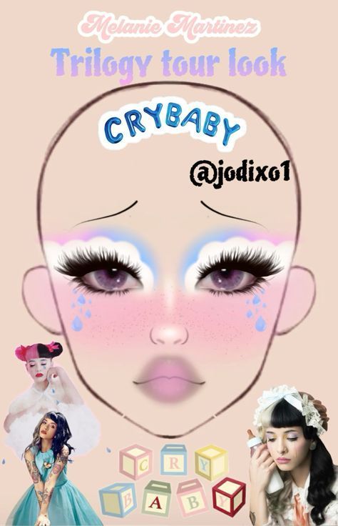 Trilogy Tour Makeup K-12, Cry Baby Makeup Look, Melanie Martinez Makeup Looks K-12, K 12 Makeup, Melanie Martinez Makeup K-12, K12 Makeup, K-12 Makeup, Melanie Martinez Trilogy Tour Makeup, Melanie Martinez Makeup Ideas