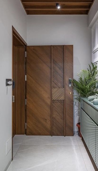 Office Wooden Door Design, Wooden Door Design Modern Entrance, Wooden Main Door Design Front Entry, Maindoors Design, Maindoors Design Modern, Modern Double Doors Entrance, Main Door Design Modern Front Entry, Main Door Design Entrance Modern, Indian Main Door Designs