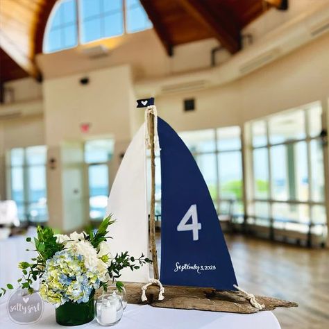 Wedding & Event Decor – Maine Salty Girl Nautical Theme Wedding Decorations, Coastal Wedding Tablescape, Navy Sailor Wedding, Nautical Centerpiece Ideas, Nautical Wedding Centerpieces, Vintage Nautical Wedding, Sailboat Wedding, Driftwood Wedding, Driftwood Sailboat