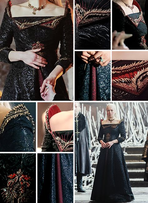 (99+) queen you shall be on Tumblr Black Targaryen, Hotd Dresses, Targaryen Dresses, Targaryen Dress, Princess Rhaenyra, Targaryen Aesthetic, Mary Stuart, Rhaenyra Targaryen, Royal Outfits