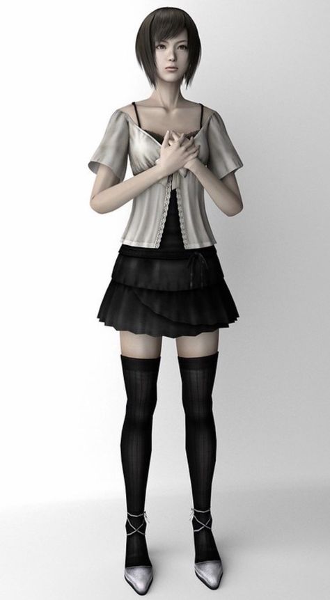 Fatal Frame Outfit, Video Game Outfits, Fatal Frame, Horror Video Games, Female Protagonist, Gaming Clothes, Inspired Outfits, Horror Game, Gothic Lolita