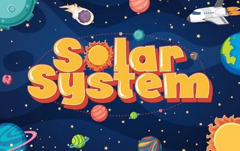 Vector poster with many planets in the s... | Premium Vector #Freepik #vector #earth-space #space-planets #planet #outer-space Planets Poster, Dark Devil, Planets In The Solar System, Freefire Background For Editing, Science Exhibition, Tata Surya, Solar System Art, Space Solar System, Planet Poster