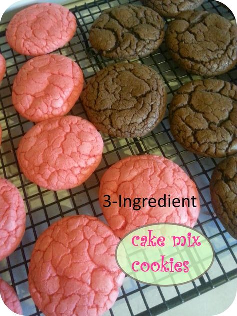 The Better Baker: 3-Ingredient (Jello) Cake Mix Cookies Muffin Mix Cookies 3 Ingredients, Jello Mix Recipes, Sugar Free Cake Mix Cookies, Sugar Free Cake Mix Recipes, Jello Cookies Recipe, Ww Deserts, Jello Cookies, 2 Ingredient Cakes, 3 Ingredient Cakes