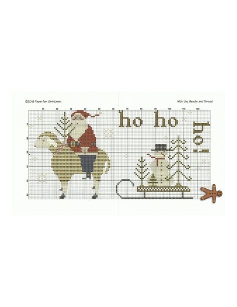 Gallery.ru / Photo #2 - WTNT_CS196 Snow For Christmas - wilso With Thy Needle And Thread, Cross Stitch Gallery, Christmas Freebie, Winter Sewing, Santa Cross Stitch, Primitive Santa, Santa Patterns, Holiday Cross Stitch, Winter Cross Stitch