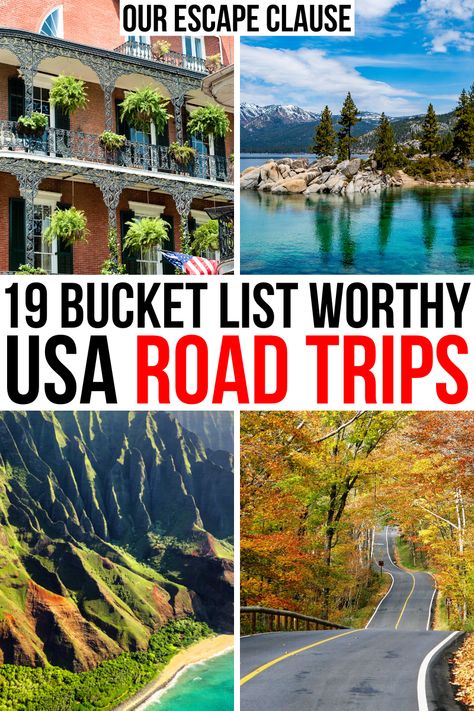 , Us Roadtrip Route, Travel Usa Roadtrip, Weekend Roadtrip Ideas, American Road Trip Routes, Best Us Road Trip Routes, Road Trip Destinations Usa, Best Us Road Trips, One Week Road Trip Usa, Road Trips For Senior Citizens