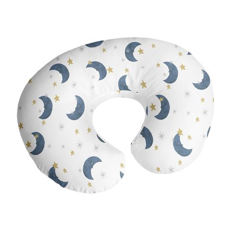 Moon Bear Collection Sweet Jojo Designs breastfeeding pillow covers are easy to slip on and off your standard nursing pillow for washes as needed. Each features a hidden zipper and uses our exclusive stretchy jersey fabrics to coordinate with our matching decor accessories to give you a complete look for your nursery. Our versatile slipcovers fits most standard nursing pillows which help care takers hold your baby during feedings and will support your little one during supervised awake time as t Moon Stars Nursery, Boppy Nursing Pillow, Baby Tummy Time, Nursing Pillow Covers, Breastfeeding Pillow, Clouds Nursery, Aesthetic Galaxy, Nursing Pillows, Nursing Pillow Cover