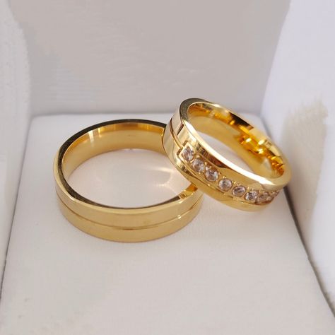 Two Rings His Hers Couples Rings Women's 22k Yellow Gold Filled White CZ Wedding Engagement Ring Bridal Sets & Men's Wedding Band ring 
Image of Wedding Ring designs for couple
low price Wedding Ring designs for couple
Image of Couple Ring design Gold
Couple Ring design Gold
budget price 24k gold band wedding couple rings
22k gold band wedding couple rings
Galle gold couple rings for engagement
couple rings gold design
couple rings gold 22k
gold couple rings for engagement with price Wedding Rings On A Budget, Sri Lanka Wedding, Fake Wedding Rings, Couple Rings Gold, Fake Wedding, Groom And Bride, Bank Deposit, Wedding Gold, Rings Gold