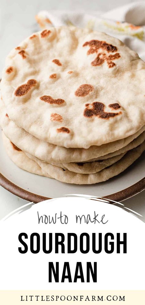 Sour Dough Naan Bread Recipe, Gluten Free Sourdough Naan, Easy Sour Dough Flat Bread, Sour Dough Flatbread Recipes, Naan Snack Ideas, Sourdough Discard Naan Bread, Sour Dough Pita, Sourdough Flatbread Pizza, Sourdough Discard Naan Recipe