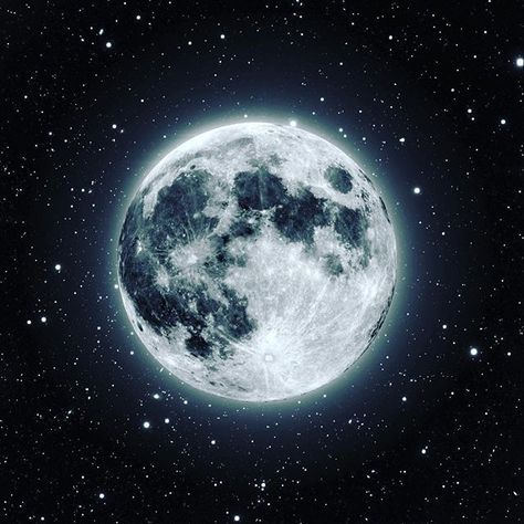 Full moon surrounded by a rich field of background stars Moon Facts, Wallpaper Hitam, Moon Images, Moon Baby, Moon Moon, Sun Moon Stars, The Full Moon, Space Stars, Beautiful Moon