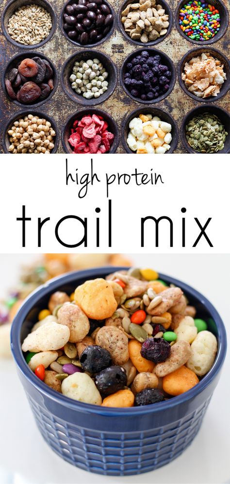 High Protein Trail Mix Nutless Trail Mix Recipes, Ww Trail Mix Recipes, Healthy Homemade Trail Mix Recipes, Clean Trail Mix Recipes, Make Your Own Trail Mix Healthy, Hiking Trail Mix Recipe, Homemade Trail Mix Recipes Keto, Trail Mix In Air Fryer, Heart Healthy Trail Mix Recipes